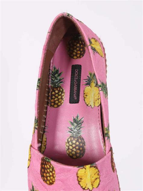 dolce gabbana ananas espadrille|dolce gabbana brocade.